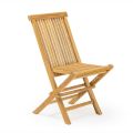 Chaise de jardin pliante en teck naturel - Yggdrasil