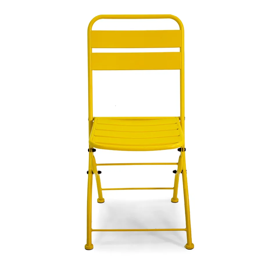 Chaise de jardin pliante entièrement en métal - Ruban Viadurini