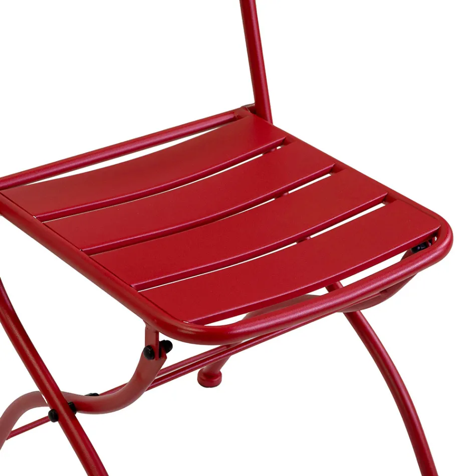 Chaise de jardin pliante entièrement en métal - Ruban Viadurini