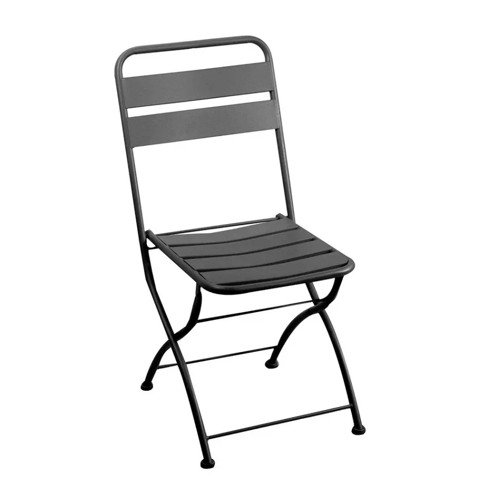 Chaise de jardin pliante entièrement en métal - Ruban Viadurini