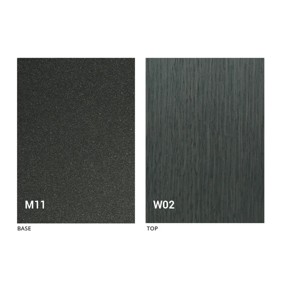 Chaise Pliante en Métal et Bois de Chêne 2 Pièces Made in Italy - Roberta Viadurini