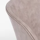 Fauteuil Fauteuil en Acier Blanc ou Noir et Cuir Ecole Vintage - Gongo Viadurini