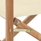 Chaise de réalisateur en bois d'acacia de design extérieur pour jardin - Roxen Viadurini