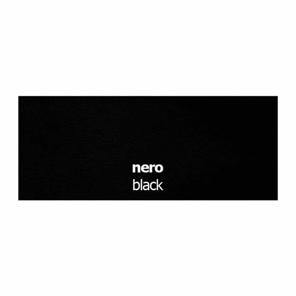 Chaise rembourrée en cuir avec structure en métal Made in Italy, 2 pièces - Zinc Viadurini