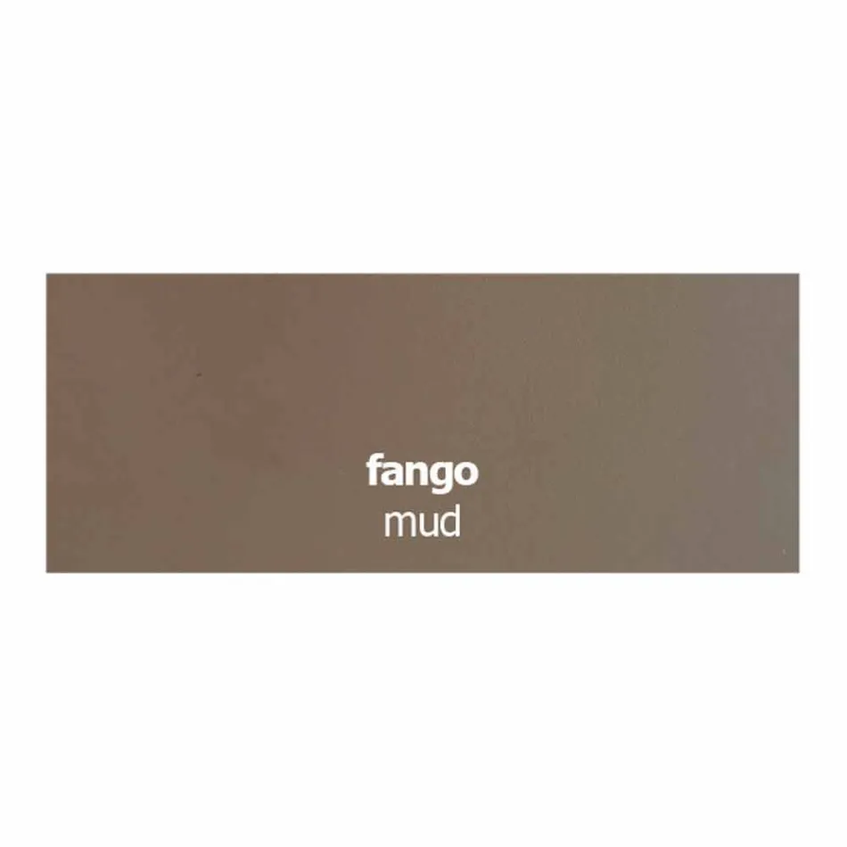 Chaise rembourrée en cuir avec structure en métal Made in Italy, 2 pièces - Zinc Viadurini