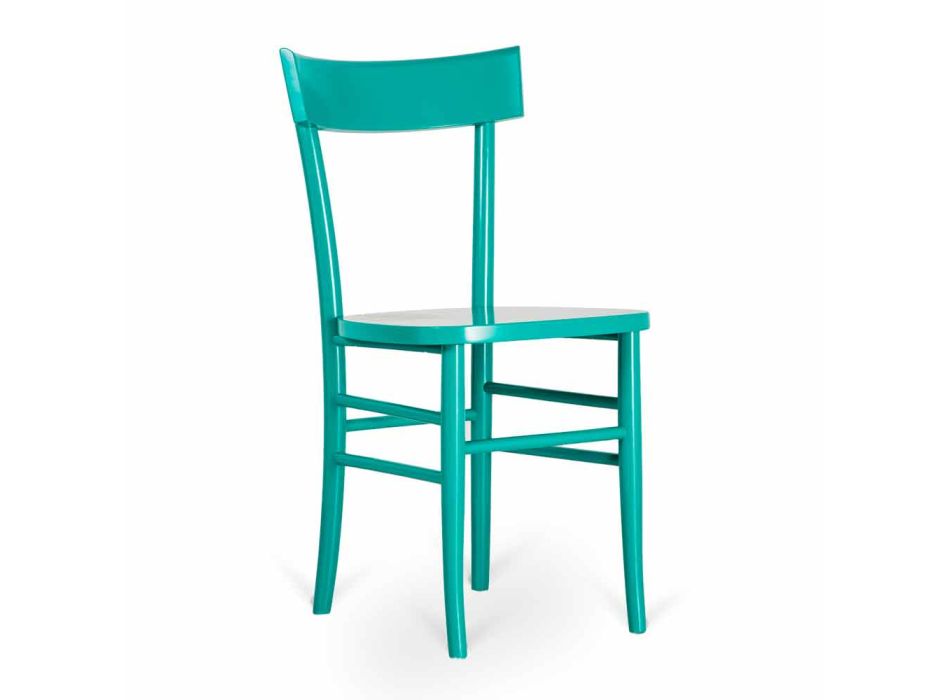 Chaise avec design moderne en bois de hêtre Stella, 4 pièces Viadurini