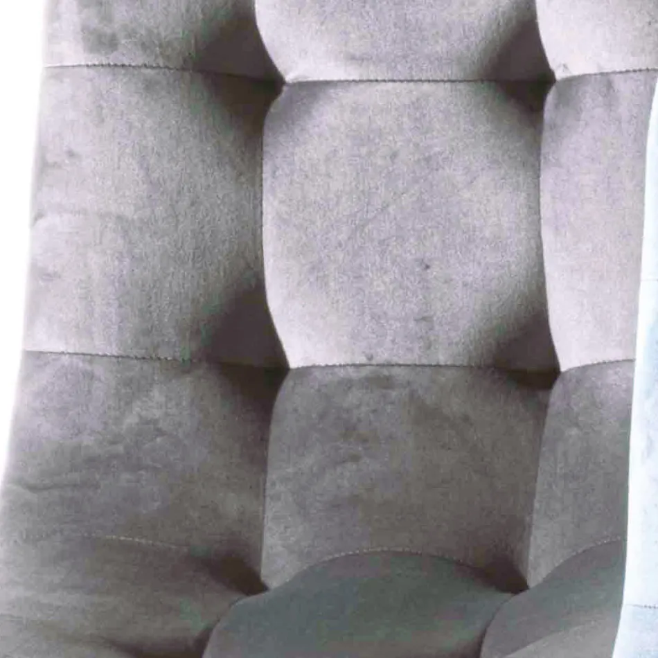 Chaise de salle à manger rembourrée en velours résistant aux taches, 4 pièces - Kylie Viadurini