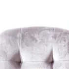 Chaise de salle à manger rembourrée en velours résistant aux taches, 4 pièces - Kylie Viadurini