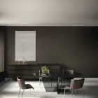 Chaise de salle à manger avec assise recouverte de cuir Made in Italy - Giulia Viadurini