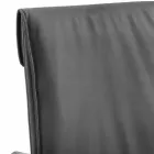 Chaise de salle à manger design en cuir écologique Bessie XL, fabriquée en Italie Viadurini