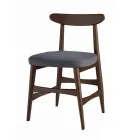 Chaise de salle à manger rembourrée en bois massif fabriquée en Italie - Salicornia Viadurini