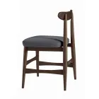 Chaise de salle à manger rembourrée en bois massif fabriquée en Italie - Salicornia Viadurini