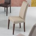 Chaise de salle à manger en éco-cuir et bois Made in Italy 2 pièces - Altera