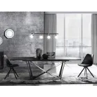 Chaise de salle à manger en cuir synthétique et polypropylène 4 pièces - Shakira Viadurini