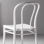 Chaise de salle à manger en polypropylène empilable jusqu'à 10 unités, 4 pièces - Gaya Viadurini