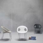 Chaise de salle à manger en technopolymère Made in Italy 2 pièces - Yuri Viadurini