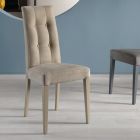 Chaise de salle à manger en tissu Alcantara Made in Italy 2 pièces - Giustina Viadurini