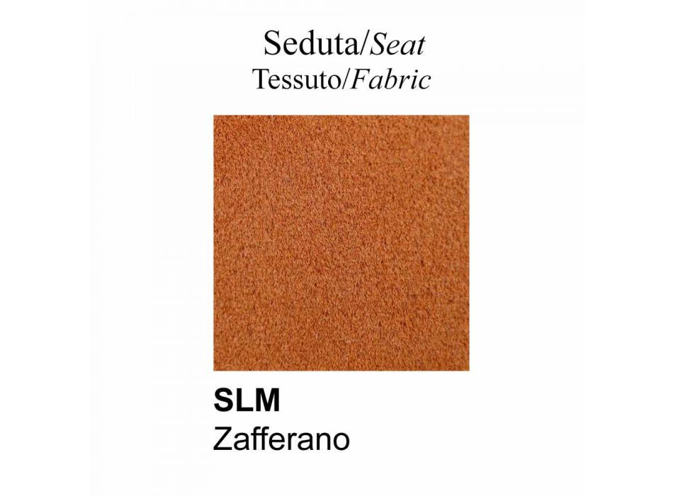 Chaise de salle à manger en tissu et métal Made in Italy, 2 pièces - Connubia Cosy Viadurini