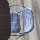 Chaise de salle à manger en tissu et métal Made in Italy 2 pièces - Sangria Viadurini