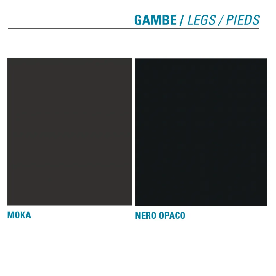 Chaise de salle à manger assise en microfibre Made in Italy, 2 pièces - Camelia Viadurini