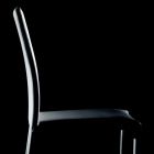 Chaise de salon empilable, rembourrée et recouverte de cuir écaille - Monamour Viadurini