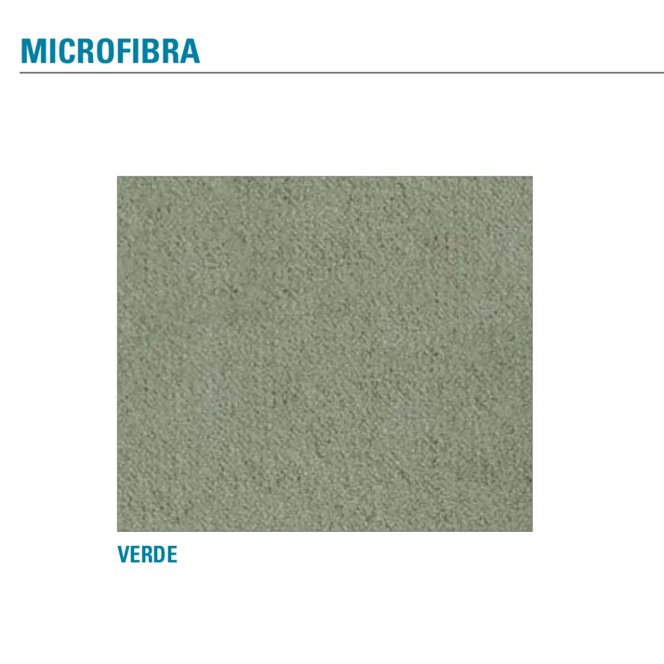 Chaise de salon en métal et assise en microfibre Made in Italy, 2 pièces - Fabiola Viadurini