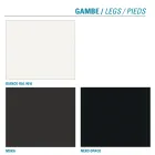 Chaise de salon en métal et assise en microfibre Made in Italy, 2 pièces - Fabiola Viadurini