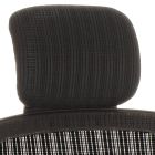 Chaise de bureau avec repose-tête et accoudoirs en acier et tissu maillé - Amolia Viadurini