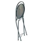 Chaise d'extérieur pliante en fer gris anthracite 2 pièces - Baccard Viadurini