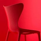 Chaises de jardin design empilables en polypropylène 4 pièces - Love by Vondom Viadurini