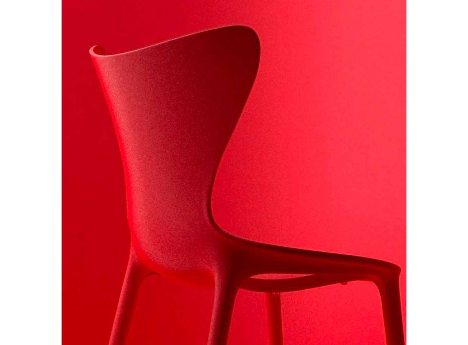 Chaises de jardin design empilables en polypropylène 4 pièces - Love by Vondom Viadurini