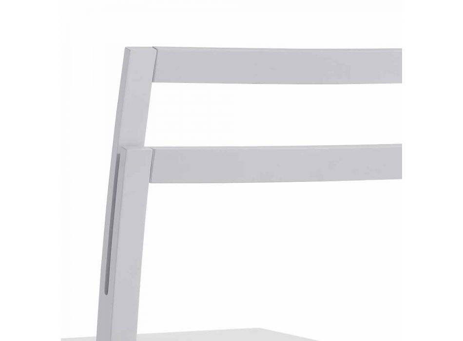 Chaises de salon en bois blanc de design italien moderne 2 pièces - Pingpong Viadurini