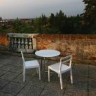 Chaises de salon en bois blanc de design italien moderne 2 pièces - Pingpong Viadurini