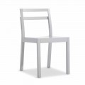 Chaises de salon en bois blanc de design italien moderne 2 pièces - Pingpong