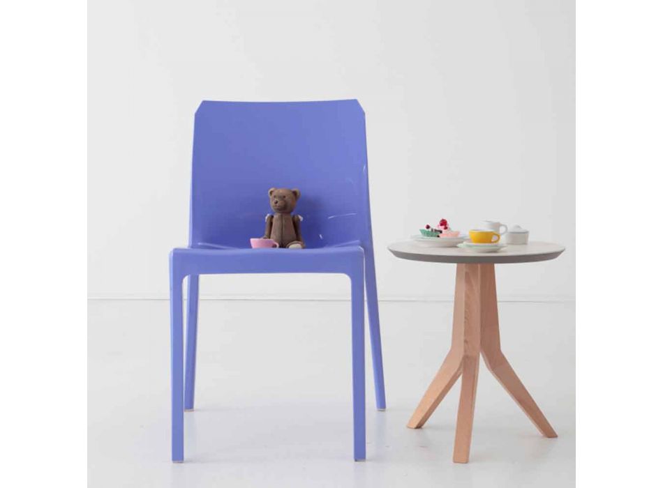 Chaises de salle à manger design moderne brillant et coloré 4 pièces - Havana Viadurini