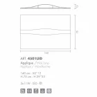 Selene Art &amp; Light bougeoir avec des panneaux texturés 140xH75 cm Viadurini