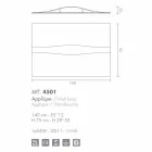 Selene Art &amp; Light bougeoir avec des panneaux texturés 140xH75 cm Viadurini