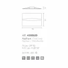 Selene Art &amp; lumière avec des panneaux appliques texture faits à la main Viadurini