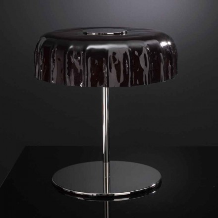 Selene verre Big Lampe de table Cap Ø40 H 40cm fabriqué en Italie Viadurini