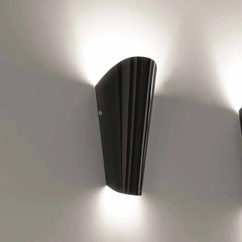 Selene Bloom fait à la main en verre appliqué en Italie 12x11 H 28 cm Viadurini