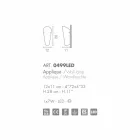 Selene Bloom fait à la main en verre Appliqué en Italie 12x11 H28cm Viadurini