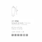 Selene Bossa Nova lampe de table Ø10 H 26cm à l&#39;ambre verre soufflé Viadurini