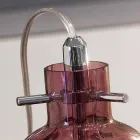 Selene Bossa Nova lampe de table Ø11 H16cm, améthyste en verre soufflé Viadurini