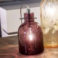 Selene Bossa Nova lampe de table Ø11 H16 cm, verre soufflé améthyste