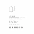 Selene Bossa Nova lampe de table Ø15 H 21cm à l&#39;ambre verre soufflé Viadurini