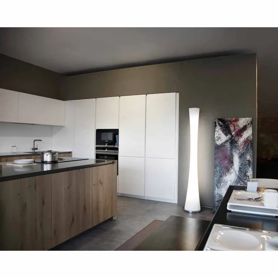 Selene Hourglass lampadaire en verre soufflé H175cm Ø36 Viadurini