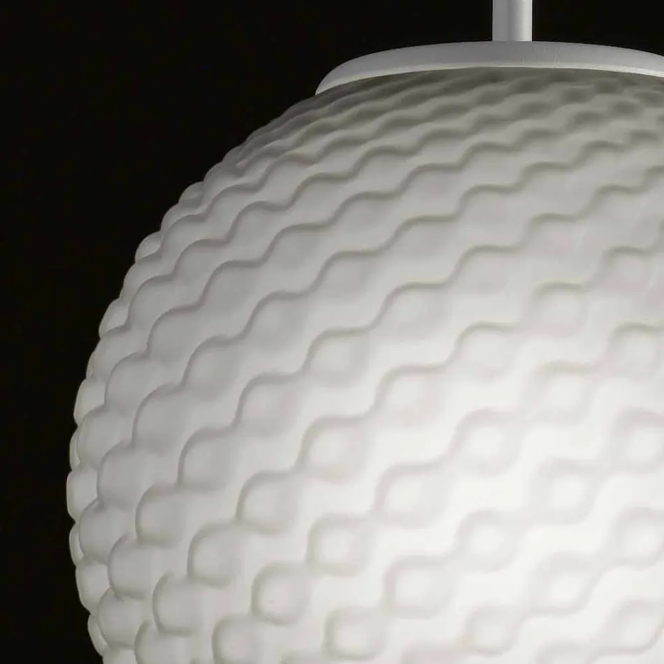 Selene Domino lustre verre soufflé à la main Ø27 H 27 / 140cm Viadurini