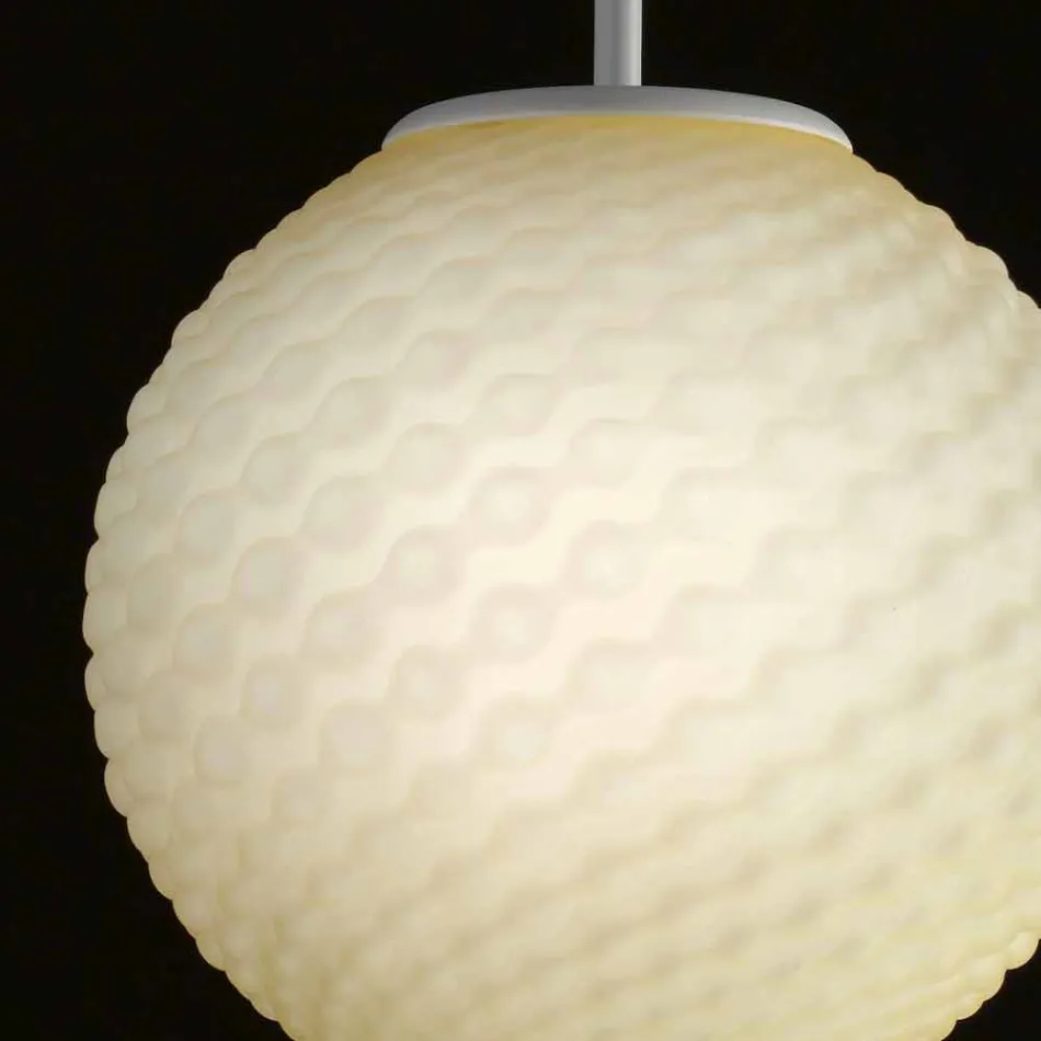 Selene Domino lustre verre soufflé à la main Ø27 H 27 / 140cm Viadurini