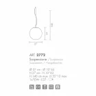 Selene Domino lustre verre soufflé à la main Ø27 H 27 / 140cm Viadurini