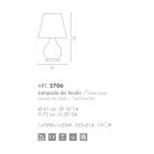 Selene lampe Toujours table de verre soufflé Ø41 H 72cm Viadurini